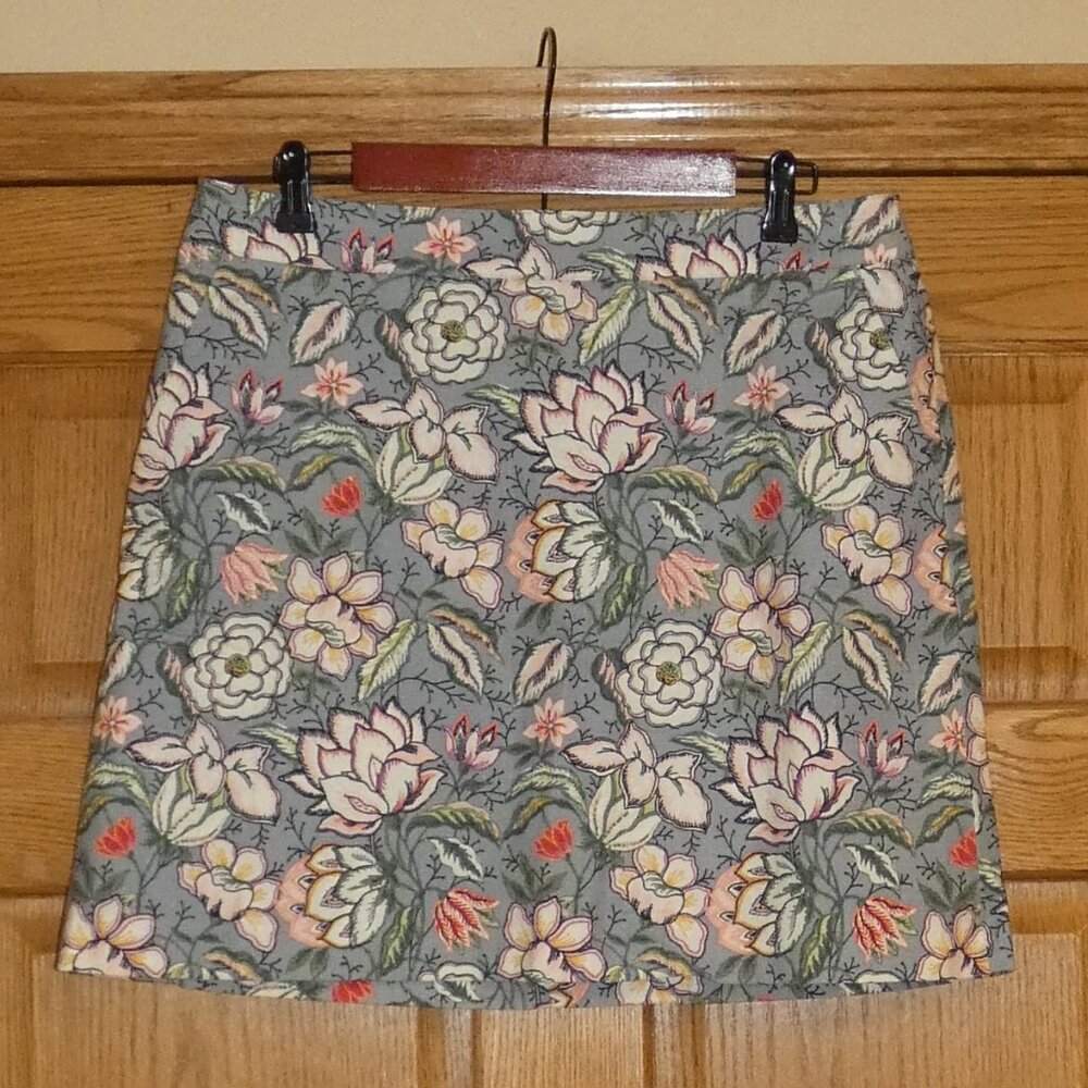 NWT Loft Floral Pocket Shift Skirt Size 12 - Picture 4 of 5
